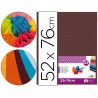 Papier de soie liderpapel 52x76cm 18g/m2 unicolore marron sachet 25f