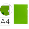 Pochette coin liderpapel polypropylène 180 microns a4 210x297mm capacité 20f coloris vert transparent