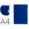 Pochette coin liderpapel polypropylène 180 microns a4 210x297mm capacité 20f coloris bleu transparent