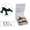 Punaise q-connect épingle mémo coloris noir boîte 100 unités