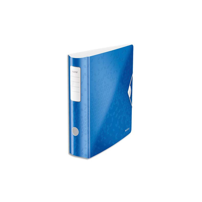 LEITZ Classeur à levier WOW Active 180°, A4, 8,2 cm, PP, bleu