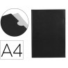 Pochette coin liderpapel polypropylene 180 microns a4 210x297mm capacite 20f coloris noir opaque