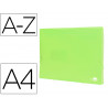 Trieur liderpapel polypro a4 210x297mm 700 microns 13 compartiments fermeture elastique coloris jaune fluo opaque