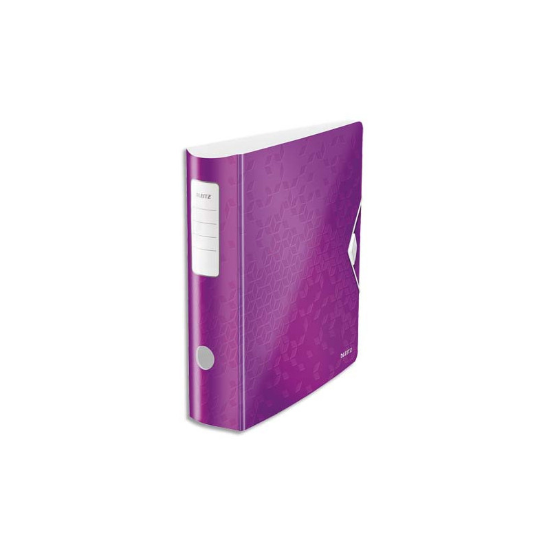 LEITZ Classeur à levier WOW Active 180°, A4, 8,2 cm, PP, violet