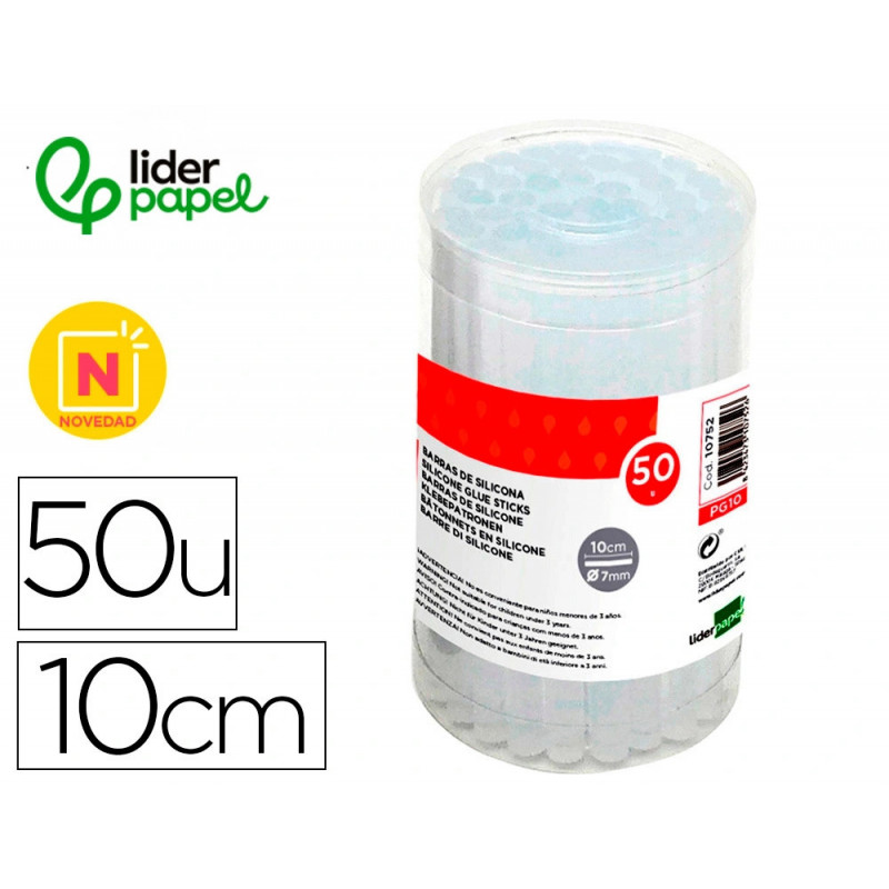 Baton de colle liderpapel 7x100mm boite 50 unites