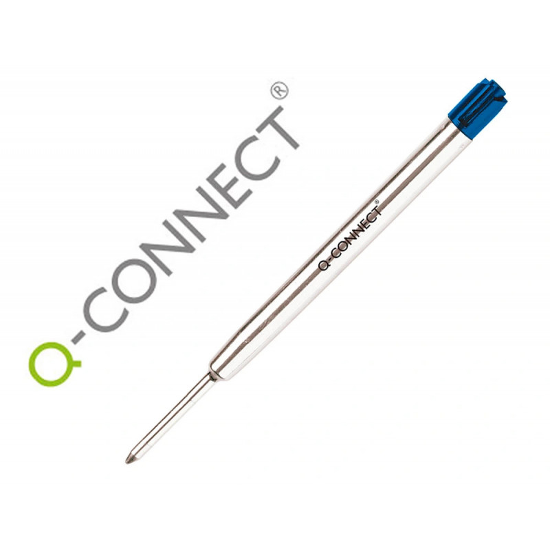 Recharge q-connect universellestylo-bille type parker largeur moyenne coloris bleu