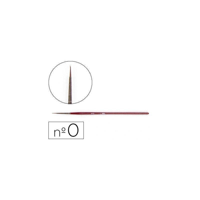 Pinceau liderpapel bois virole chromée aquarelle nº0