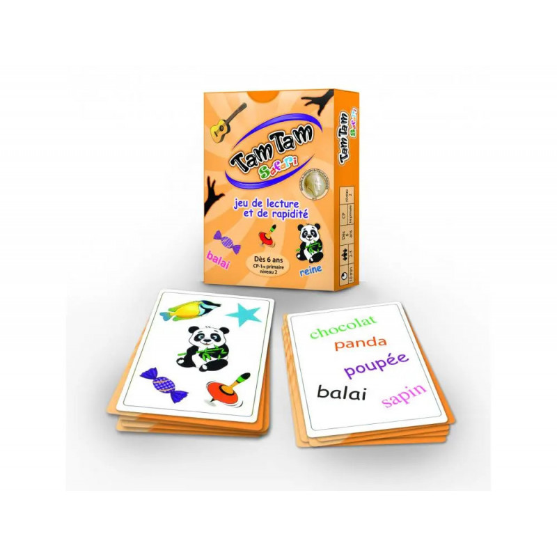 Jeu interdacta tam tam safari cp niveau 2 42 cartes + 1 carte lexique + 1 regle du jeu