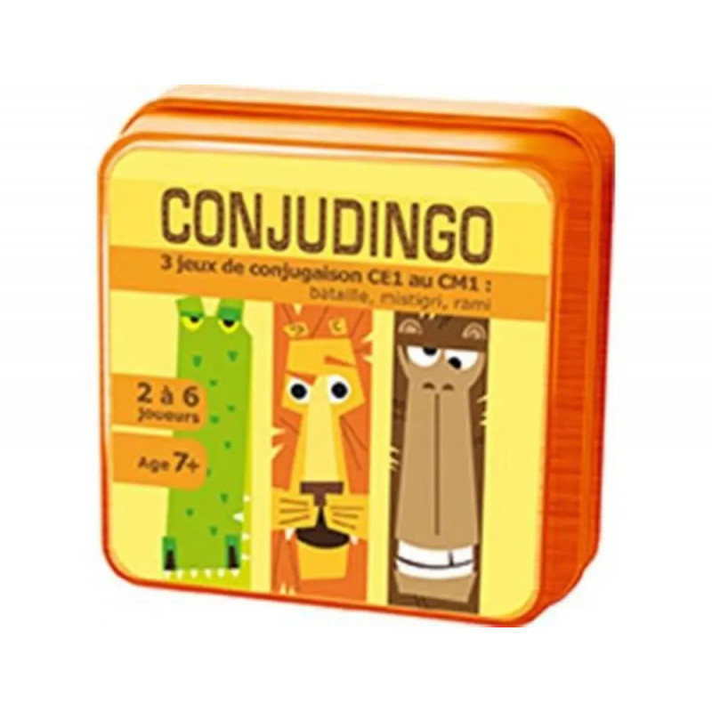 Jeu interdacta conjudingo ce1 107 cartes reversibles + 1 regle du jeu + rappel des conjugaisons