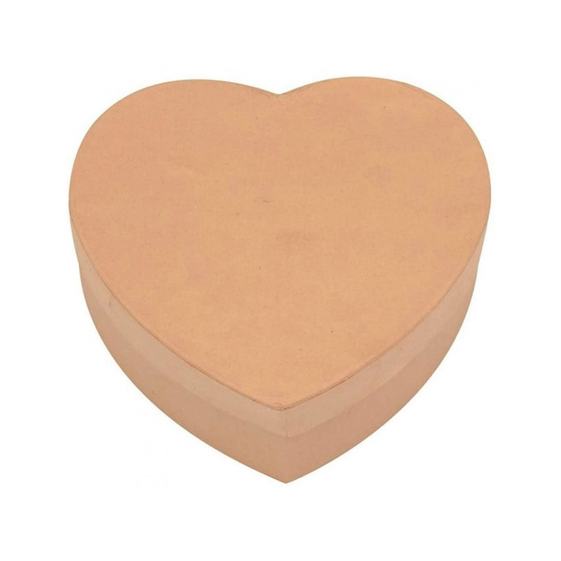 Boite o'color carton a decorer forme coeur 9x5cm lot 10 unites