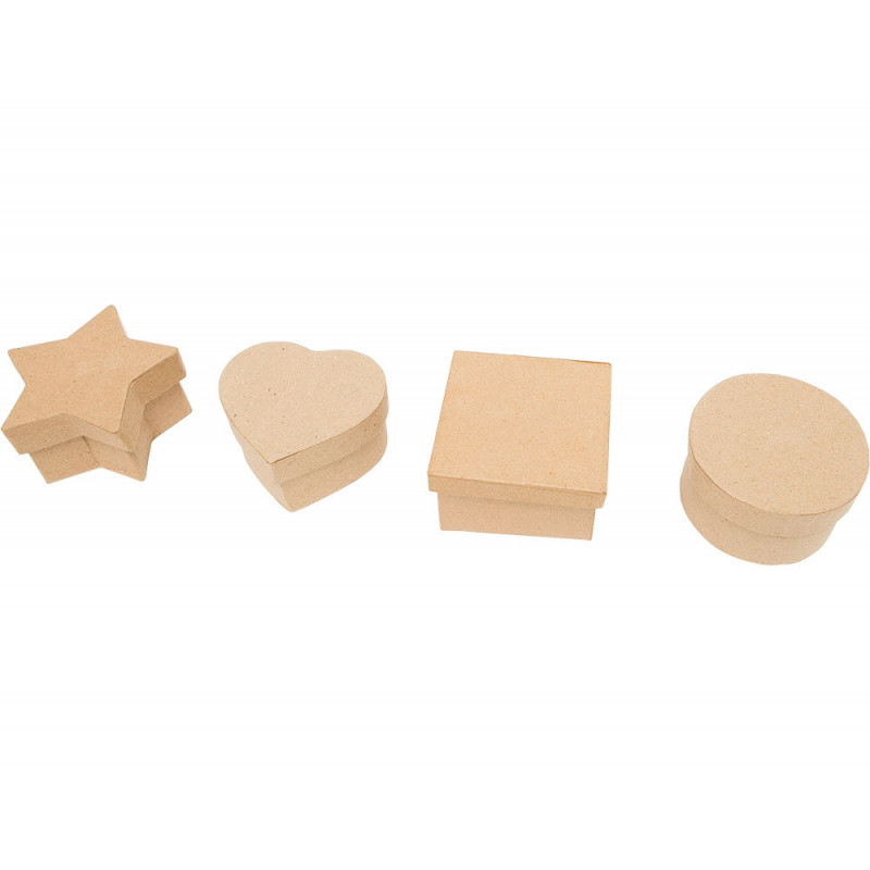 Boite o'color carton a decorer forme carre 9x5cm lot 10 unites