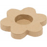 Bougeoir o'color carton a decorer forme fleur 10cm lot 5 unites