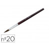 Pinceau o'color poils poney nº20 ideal gouache et aquarelle virole aluminium manche boislaque lot 10 unites