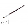 Pinceau o'color poils poney nº14 ideal gouache et aquarelle virole aluminium manche boislaque lot 10 unites