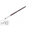Pinceau o'color poils poney nº10 ideal gouache et aquarelle virole aluminium manche boislaque lot 10 unites