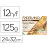 Pochette fabriano papier a dessin a grain 240x320mm 125g coloris blanc 12 feuilles