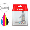 Cartouche canon jet d'encre cli-581 multipack couleur noir magenta cyan jaune 223p