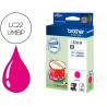 Cartouche brother jet d'encre lc22umbp couleur magenta 1.200p
