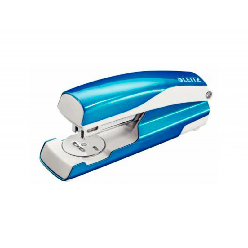 Agrafeuse leitz wow métal 40x58x145mm 30 feuilles agrafes 24/6 et 26/6 coloris turquoise