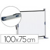 Ecran portable nobo rétroprojection de sol manuel bordure coloris noir 2.9kg 100x75cm