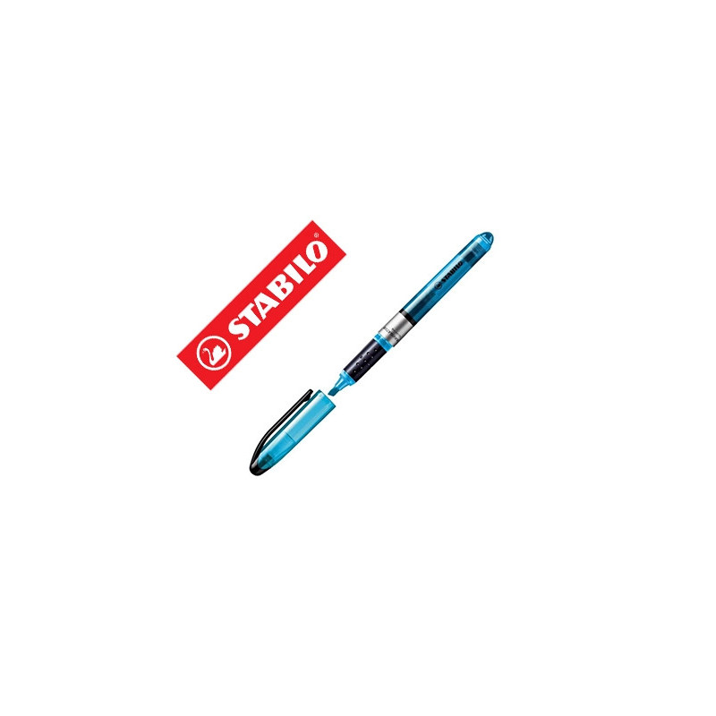 Surligneur stabilo navigator modèle poche clip résistance intense lumière couleur bleu