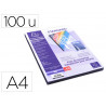 Couverture plastique exacompta pvc a4 pour reliure a ouverture a plat cristal 20/100e paquet de 100 unites