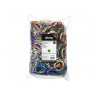 Bracelet caoutchouc wonday dimensions et coloris assortis sachet 250g