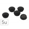 Lot aimants carpentras ronds noir diametre de 27mm 5 unites