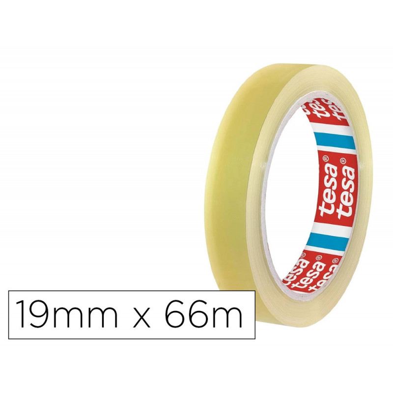 Adhesif tesa transparent qualite superieure sans solvant 19mmx66m