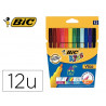 Lot bic kids visa 880 25 pochettes de 12 feutres pointe fine dont 5 gratuites coloris vifs assortis