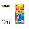 Lot bic kids evolution 12 etuis de 12 crayons couleur diam. 8mm dont 3 offerts coloris assortis