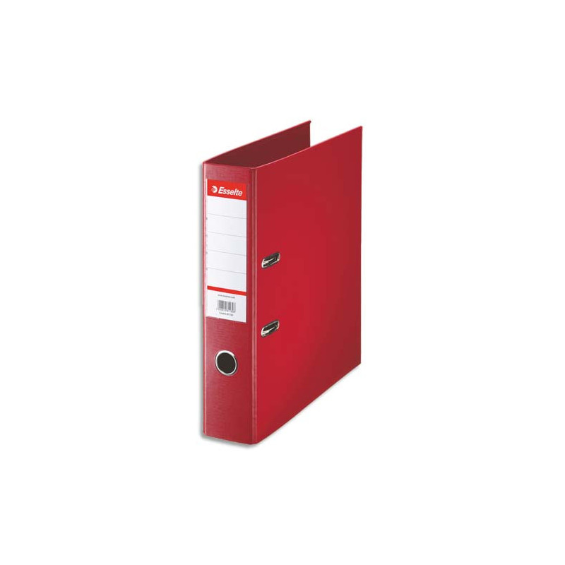 ESSELTE Classeur à levier Standard, A4, 7,5 cm, PP, rouge