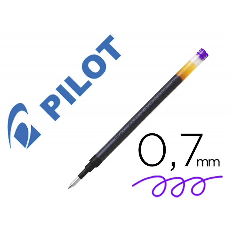 Recharge pilot stylo g2-7 ecriture 0.7 mm coloris violet