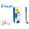 Pack roller pilot v7 pointe aiguille 0.7 mm avec regulateur d encre 16 + 4 offerts coloris bleu