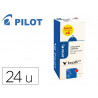 Pack roller pilot v-ball pointe conique 0.7 mm avec regulateur d encre 16 + 4 offerts coloris rouge