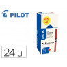 Pack roller pilot v5 pointe aiguille 0.5 mm avec regulateur d encre 16 + 4 offerts coloris rouge