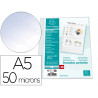 Pochettes exacompta perforees format ecolier a5 pp graine 7 trous 50 microns 16x21 cm lot de 100 unites