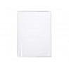 Protege-cahier clairefontaine 24x32cm plastique 22/100e 2 rabats cristal incolore