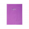 Protege-cahier clairefontaine 24x32cm plastique 22/100e opaque coloris violet