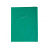 Protege-cahier clairefontaine 24x32cm plastique 22/100e opaque coloris vert