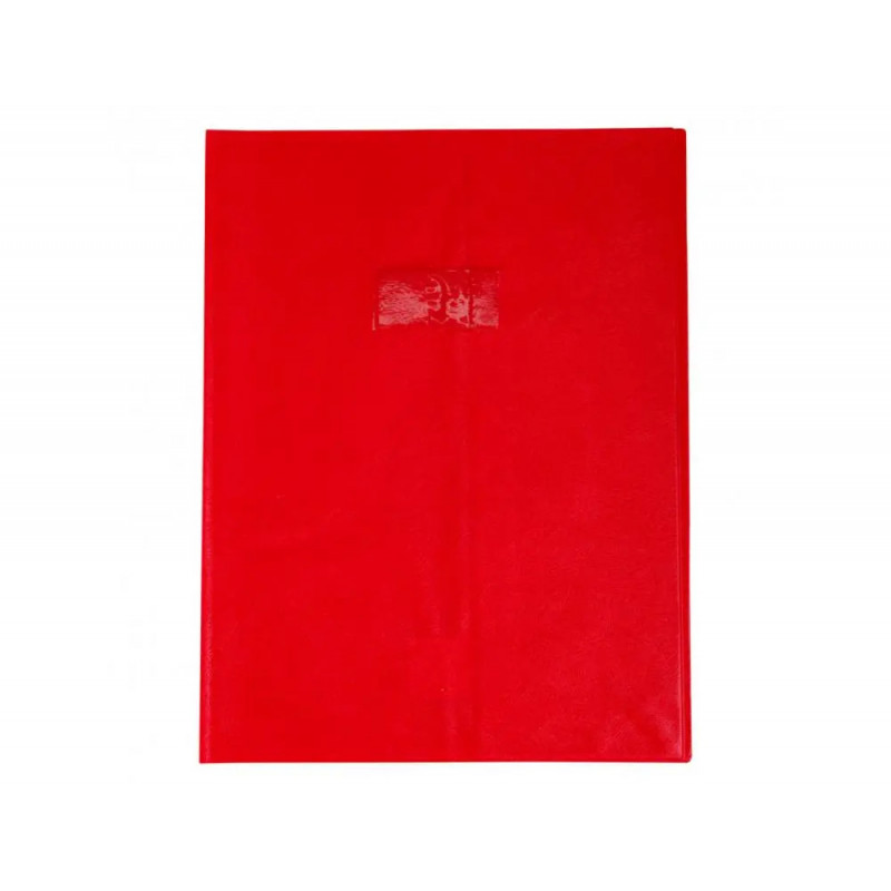 Protege-cahier clairefontaine 24x32cm plastique 22/100e opaque coloris rouge