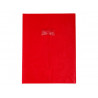 Protege-cahier clairefontaine 24x32cm plastique 22/100e opaque coloris rouge