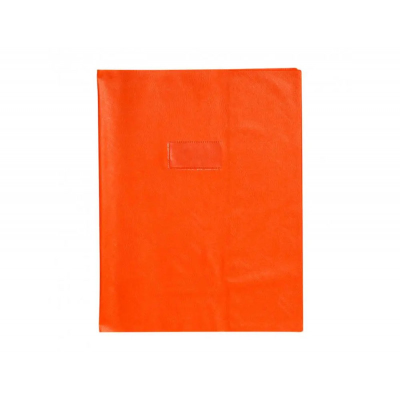 Protege-cahier clairefontaine 24x32cm plastique 22/100e opaque coloris orange