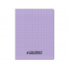 Cahier conquerant poplypropylene papier velin extra pastel 17x22 cm 96 pages piqure 90g seyes lila
