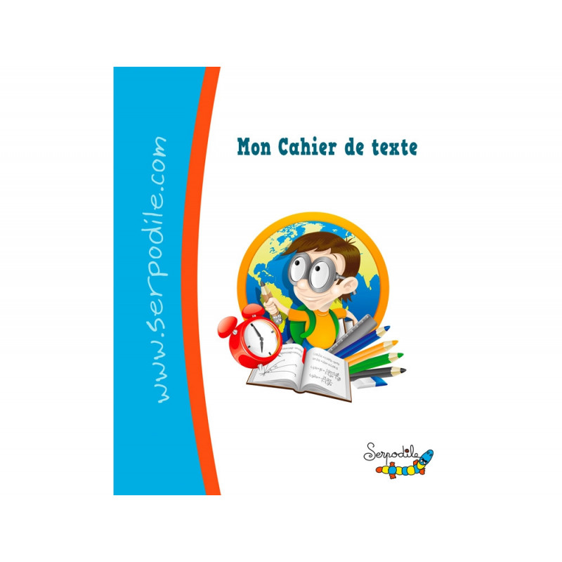 Cahier de texte hamelin serpodile pour enfants dyspraxiques dyslexiques dysgraphiques 17x22 cm 100