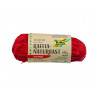 Raphia vegetal clairefontaine coloris rouge pelote 50g