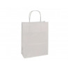 Sac kraft clairefontaine 16x21x8cm 100g coloris blanc lot 25 unites