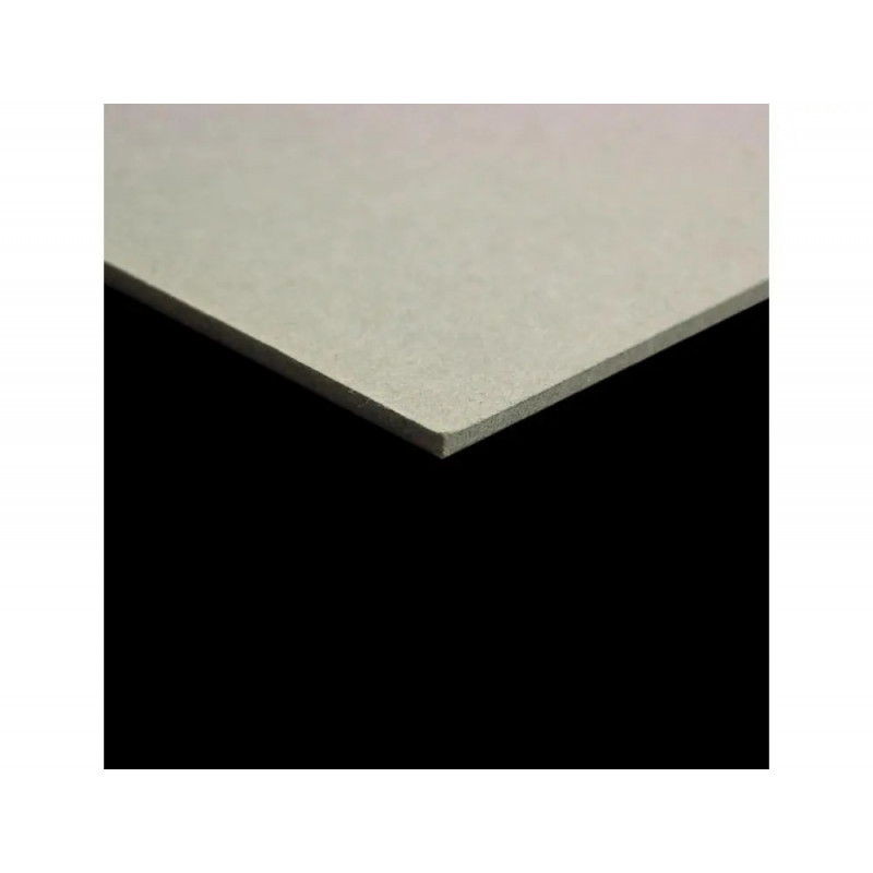 Carton clairefontaine 50x65cm epaisseur 2,5mm 1625g coloris gris 1 plaque