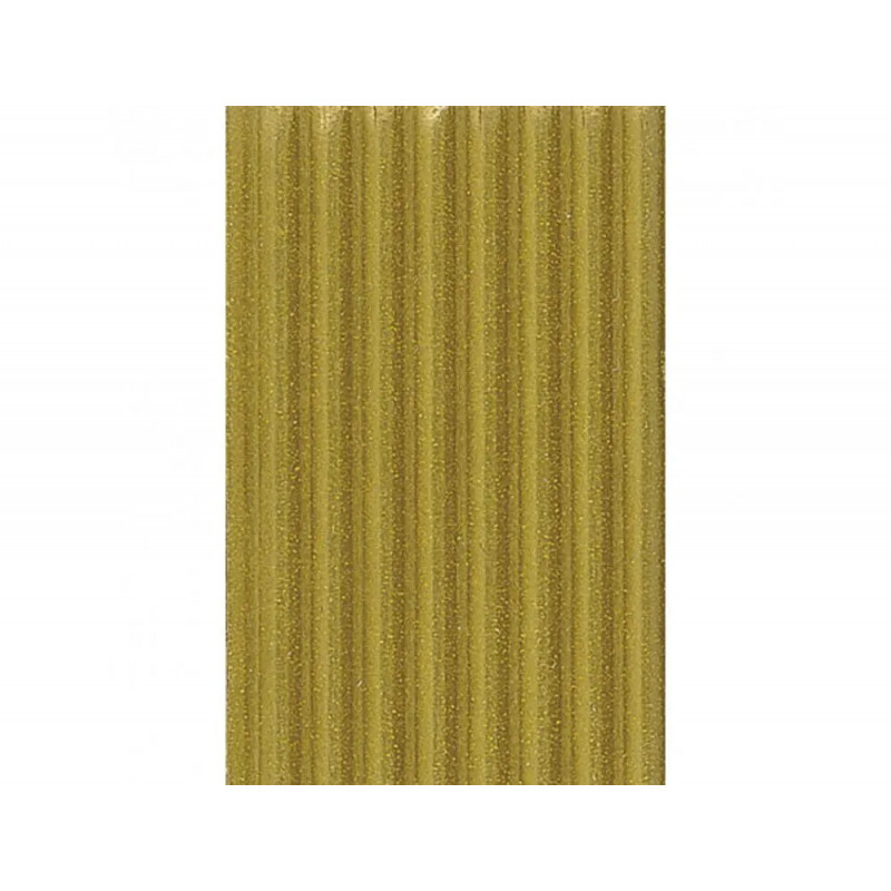 Carton ondule clairefontaine fine cannelure 50x70cm 300g coloris or 1 feuille