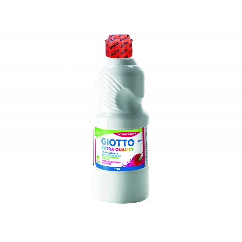 Gouache giotto flacon 500ml coloris blanc